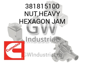 NUT,HEAVY HEXAGON JAM — 381815100