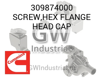 SCREW,HEX FLANGE HEAD CAP — 309874000