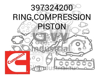 RING,COMPRESSION PISTON — 397324200