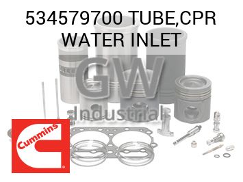 TUBE,CPR WATER INLET — 534579700