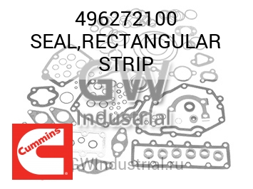 SEAL,RECTANGULAR STRIP — 496272100