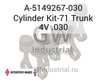 Cylinder Kit-71 Trunk 4V .030 — A-5149267-030