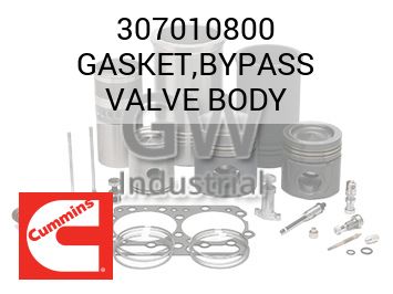 GASKET,BYPASS VALVE BODY — 307010800