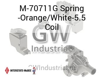 Spring -Orange/White-5.5 Coil — M-70711G