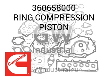 RING,COMPRESSION PISTON — 360658000