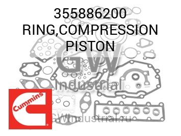 RING,COMPRESSION PISTON — 355886200