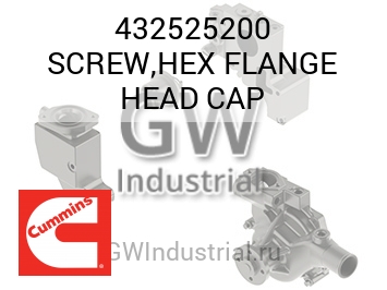 SCREW,HEX FLANGE HEAD CAP — 432525200