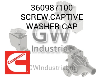 SCREW,CAPTIVE WASHER CAP — 360987100