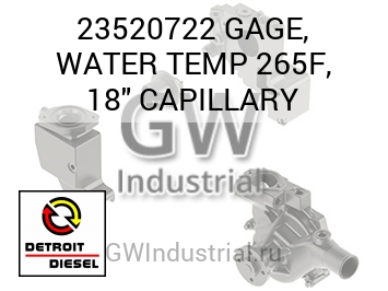 GAGE, WATER TEMP 265F, 18