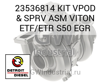 КОМПЛЕКТ (В СБОРЕ) VPOD & SPRV VITON ETF ETR S50 EGR