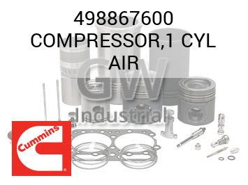 COMPRESSOR,1 CYL AIR — 498867600