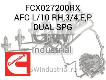 AFC-L/10 RH,3/4,E,P DUAL SPG — FCX027200RX