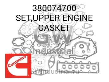 SET,UPPER ENGINE GASKET — 380074700