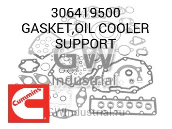 GASKET,OIL COOLER SUPPORT — 306419500