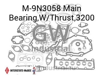 Main Bearing,W/Thrust,3200 — M-9N3058