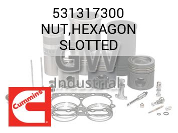 NUT,HEXAGON SLOTTED — 531317300