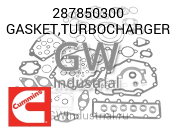 GASKET,TURBOCHARGER — 287850300