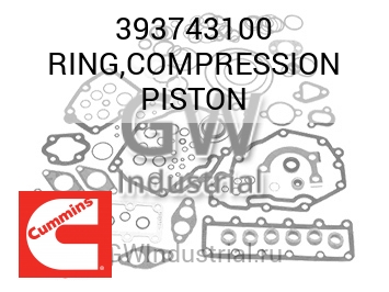 RING,COMPRESSION PISTON — 393743100