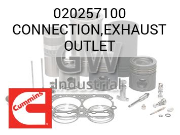 CONNECTION,EXHAUST OUTLET — 020257100