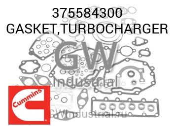 GASKET,TURBOCHARGER — 375584300
