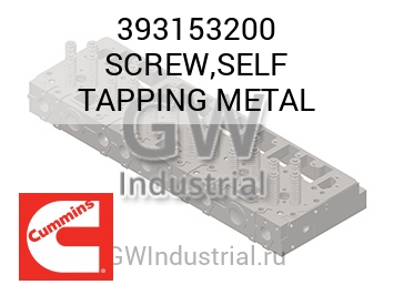 SCREW,SELF TAPPING METAL — 393153200