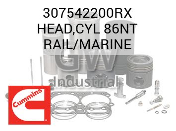 HEAD,CYL 86NT RAIL/MARINE — 307542200RX