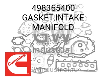 GASKET,INTAKE MANIFOLD — 498365400