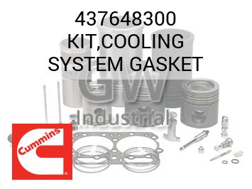 KIT,COOLING SYSTEM GASKET — 437648300