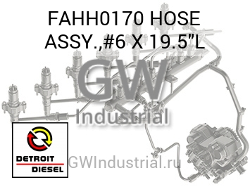 HOSE ASSY.,#6 X 19.5