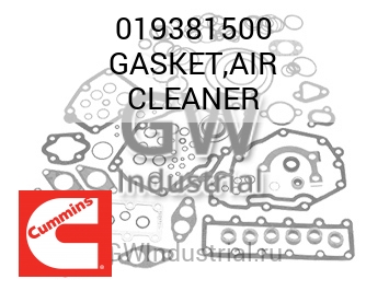 GASKET,AIR CLEANER — 019381500