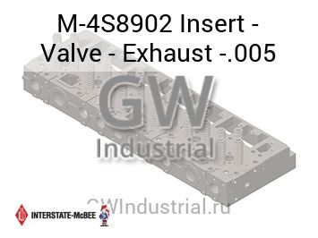 Insert - Valve - Exhaust -.005 — M-4S8902