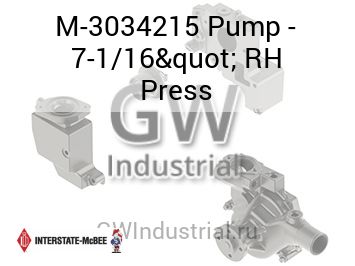Pump - 7-1/16" RH Press — M-3034215
