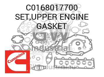 SET,UPPER ENGINE GASKET — C0168017700