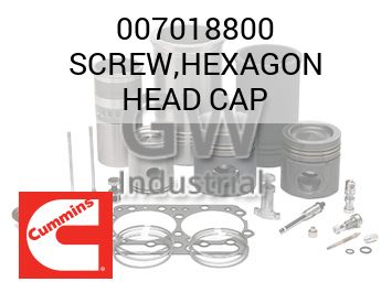 SCREW,HEXAGON HEAD CAP — 007018800