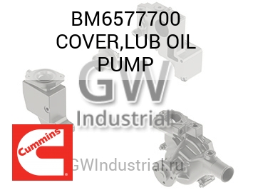 COVER,LUB OIL PUMP — BM6577700