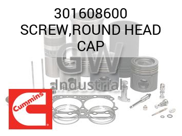 SCREW,ROUND HEAD CAP — 301608600