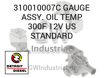 GAUGE ASSY. OIL TEMP 300F 12V US STANDARD — 310010007C
