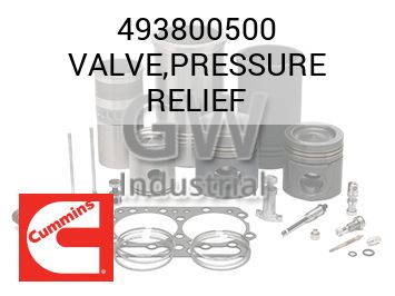 VALVE,PRESSURE RELIEF — 493800500