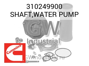 SHAFT,WATER PUMP — 310249900