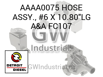 HOSE ASSY., #6 X 10.80