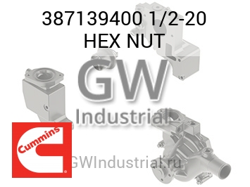 1/2-20 HEX NUT — 387139400