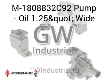 Pump - Oil 1.25" Wide — M-1808832C92