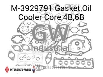 Gasket,Oil Cooler Core,4B,6B — M-3929791