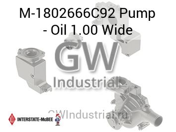 Pump - Oil 1.00 Wide — M-1802666C92