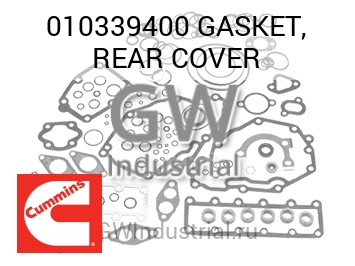 GASKET, REAR COVER — 010339400