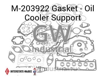 Gasket - Oil Cooler Support — M-203922