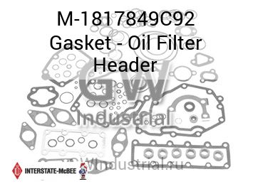 Gasket - Oil Filter Header — M-1817849C92