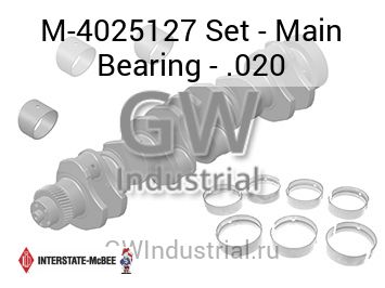 Set - Main Bearing - .020 — M-4025127