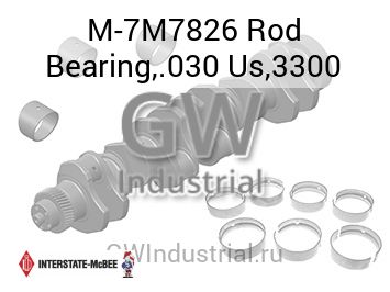 Rod Bearing,.030 Us,3300 — M-7M7826