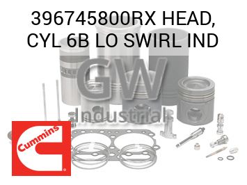HEAD, CYL 6B LO SWIRL IND — 396745800RX